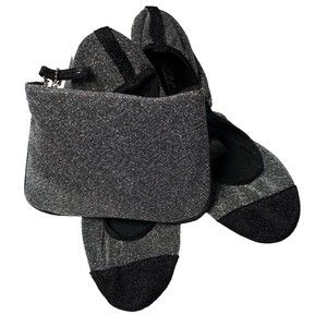 Sidekicks Shoes ENERGY Flats Slip On Comfort Silver Mesh + Carry Bag XL 10 11